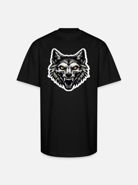 Skulldog: Bite of Style - Unisex Oversized Heavyweight T-Shirt - black