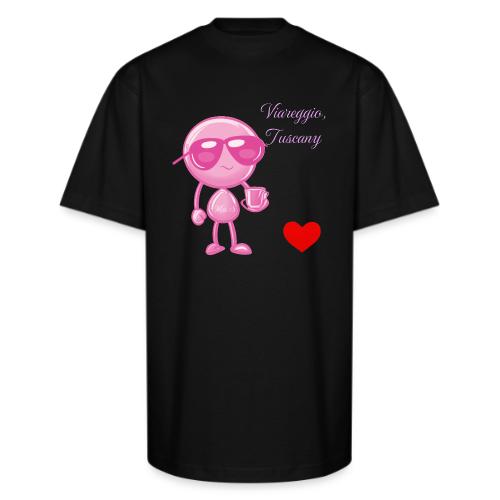 Smoon City_Viareggio Tuscany Pink - Unisex Oversized Heavyweight T-Shirt