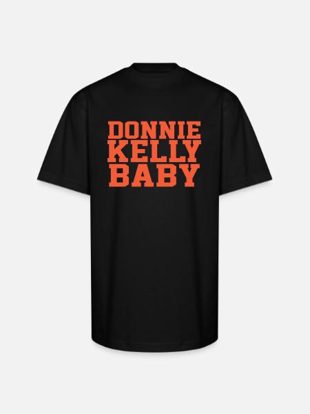 DONNIE KELLY BABY - Unisex Oversized Heavyweight T-Shirt - black