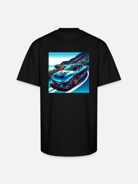 Coastal RX-7 - Unisex Oversized Heavyweight T-Shirt - black