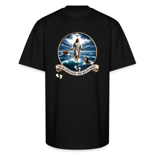 Walking On Water Faith T Shirt, Christian Miracle - Unisex Oversized Heavyweight T-Shirt