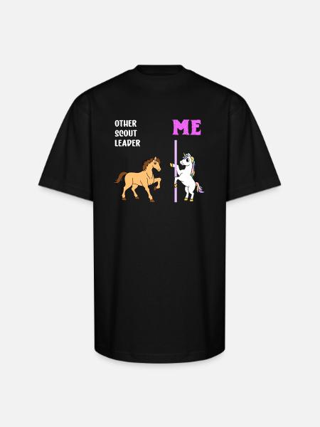Scout Leader - Unisex Oversized Heavyweight T-Shirt - black