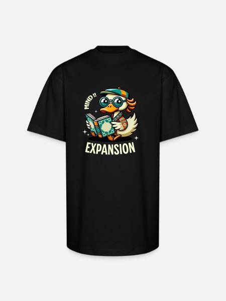 mind expansion - Unisex Oversized Heavyweight T-Shirt - black