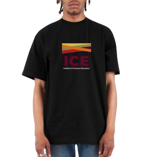 ICE Logo - White Font - Unisex Oversized Heavyweight T-Shirt