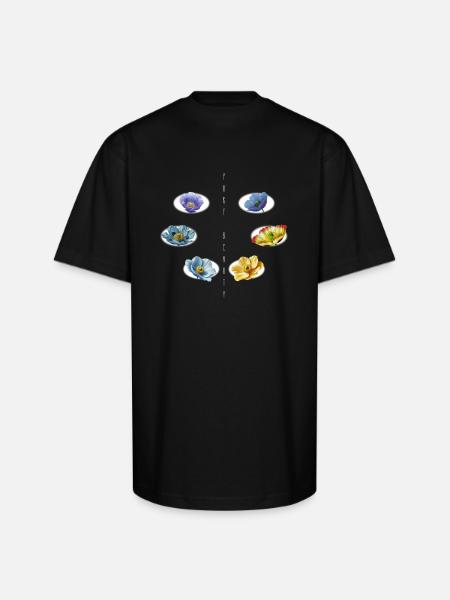 PURE BEAUTY - Unisex Oversized Heavyweight T-Shirt - black