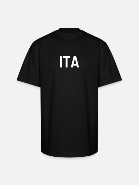Italien ITA w - Unisex Oversized Heavyweight T-Shirt - black