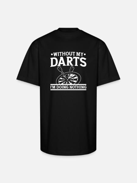 Darts Dart Player - Unisex Oversized Heavyweight T-Shirt - black