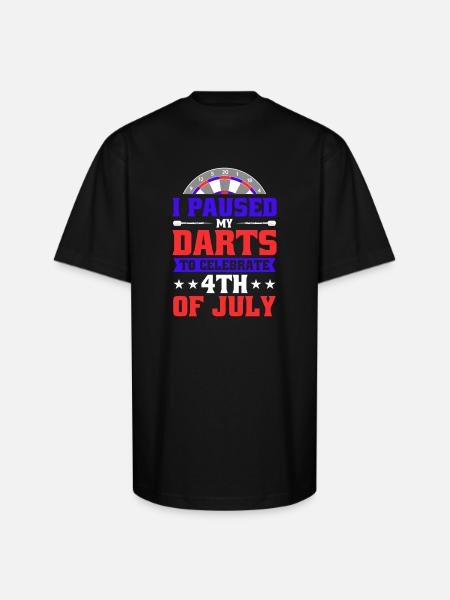 Darts Dart Player - Unisex Oversized Heavyweight T-Shirt - black