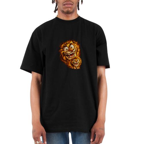 Crazy Double Lion Streetwear - Unisex Oversized Heavyweight T-Shirt