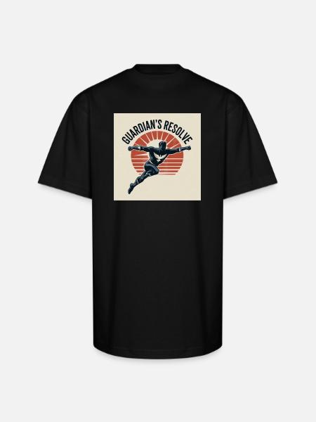 Guardians Resolve - Unisex Oversized Heavyweight T-Shirt - black