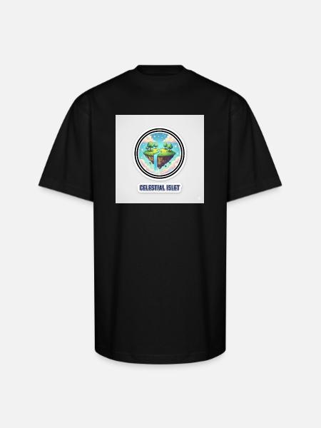 Celestial Islet - Unisex Oversized Heavyweight T-Shirt - black