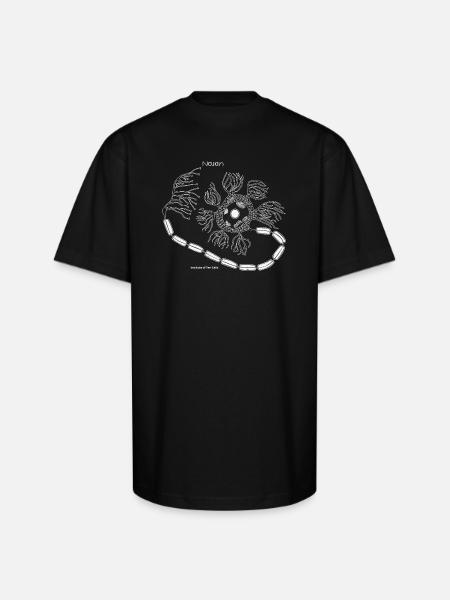 Neuron Cell Art - Unisex Oversized Heavyweight T-Shirt - black