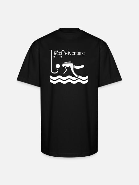 Reel_Adventure - Unisex Oversized Heavyweight T-Shirt - black