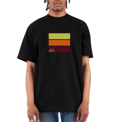 tricolor with bicycle - Unisex Oversized Heavyweight T-Shirt