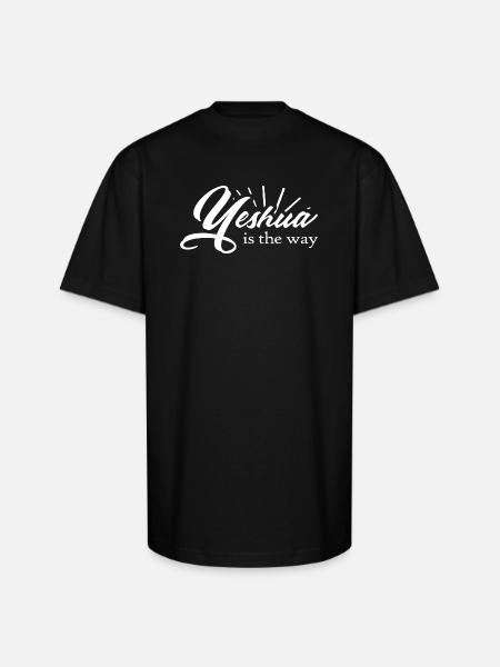Yeshua Is The Way - Unisex Oversized Heavyweight T-Shirt - black