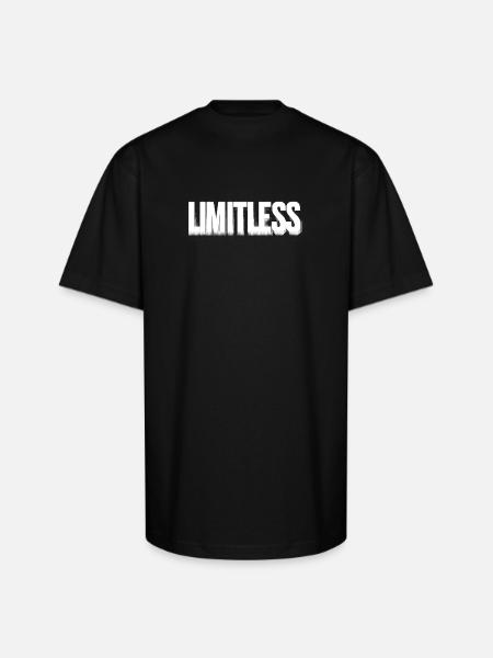 LIMITLESS - Unisex Oversized Heavyweight T-Shirt - black