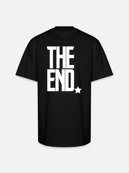 The End Game Screen - Unisex Oversized Heavyweight T-Shirt - black