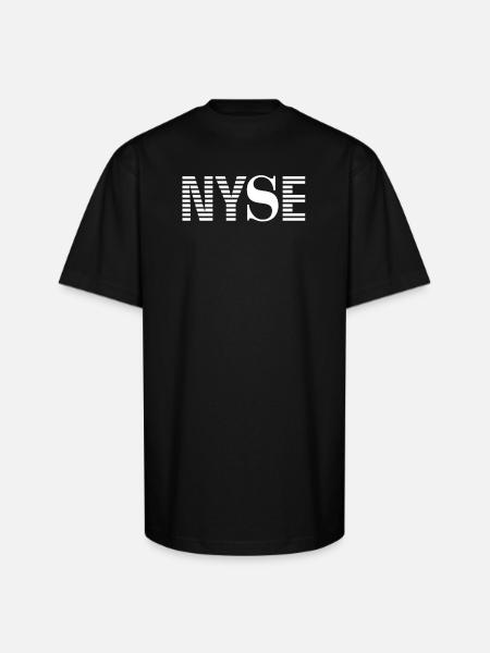 Nyse New York Stock Exchange - Unisex Oversized Heavyweight T-Shirt - black