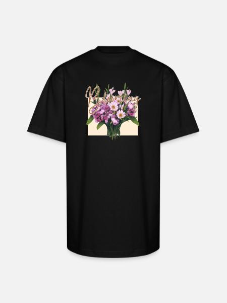 The Blooming Marvel - Unisex Oversized Heavyweight T-Shirt - black