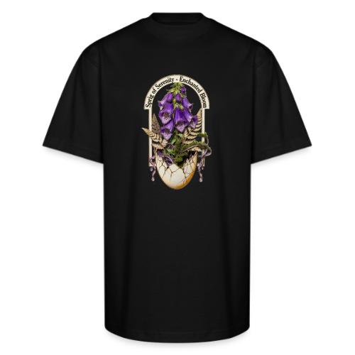 Spring Serenity Foxglove Tee, Easter Gift for wife - Unisex Oversized Heavyweight T-Shirt