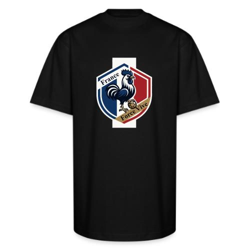 France Rooster T-Shirt, Bleu-Blanc-Rouge gift - Unisex Oversized Heavyweight T-Shirt