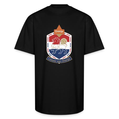 Netherlands Lion Crest T-Shirt, Dutch Badge Gift - Unisex Oversized Heavyweight T-Shirt