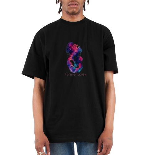 Forever Love-Vibrant Watercolor Mother-Child - Unisex Oversized Heavyweight T-Shirt