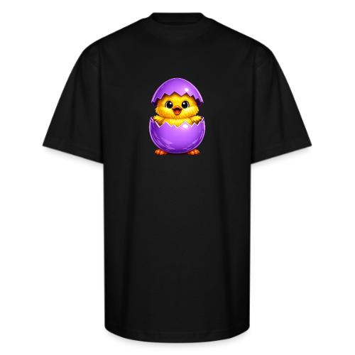 Easter Chick Purple - Unisex Oversized Heavyweight T-Shirt