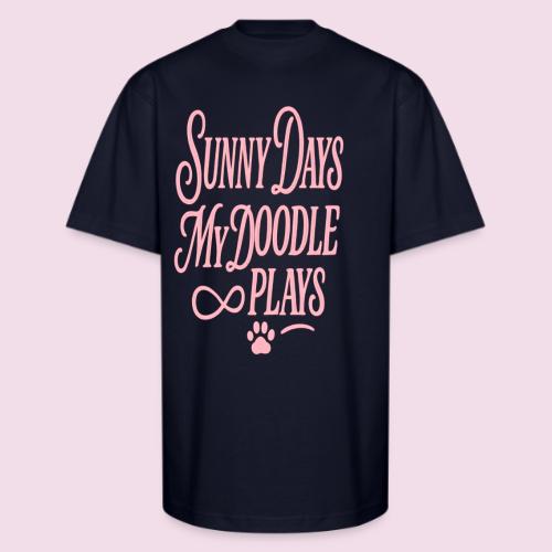 Sunny Days My Doodle Plays - Unisex Oversized Heavyweight T-Shirt