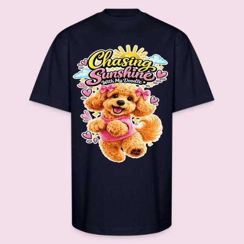 Chasing Sunshine With My Doodle - Unisex Oversized Heavyweight T-Shirt