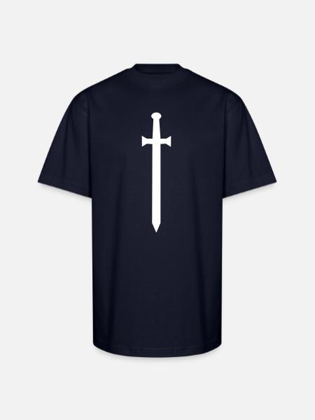 sword - Unisex Oversized Heavyweight T-Shirt - navy