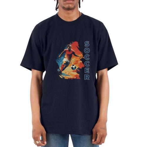 Soccer Action Pulse - Unisex Oversized Heavyweight T-Shirt