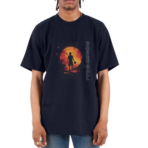 Basketball Blaze - Unisex Oversized Heavyweight T-Shirt