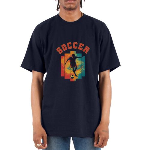 Soccer Heartbeat - Unisex Oversized Heavyweight T-Shirt