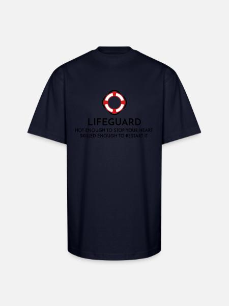lifeguard - Unisex Oversized Heavyweight T-Shirt - navy