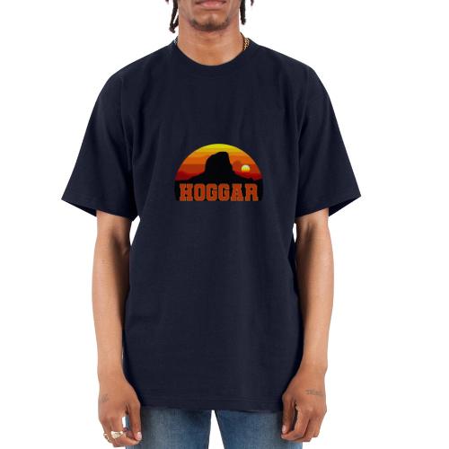 Algeria: Hoggar Desert Horizon - Unisex Oversized Heavyweight T-Shirt