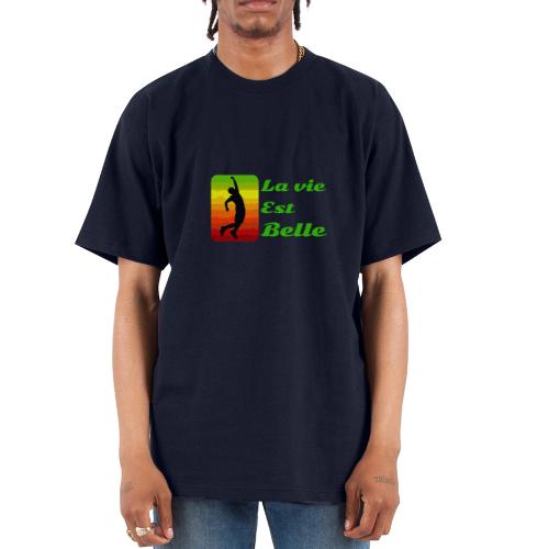 La vie est belle - Unisex Oversized Heavyweight T-Shirt