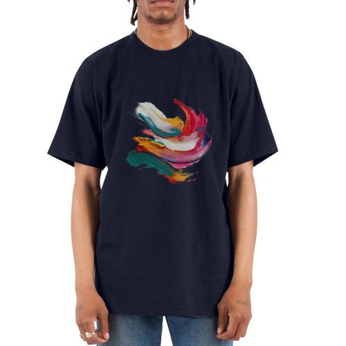 Colorful brushstrokes - Unisex Oversized Heavyweight T-Shirt
