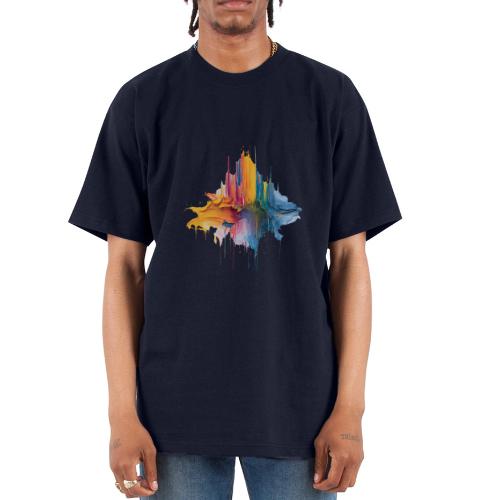 Impasto Spectrum - Unisex Oversized Heavyweight T-Shirt