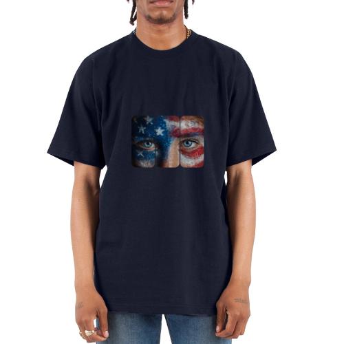 USA: Stars in Her Eyes - Unisex Oversized Heavyweight T-Shirt