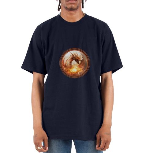 Dragon's Wrath - Unisex Oversized Heavyweight T-Shirt