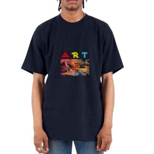 Chaotic Threads of Art - Unisex Oversized Heavyweight T-Shirt