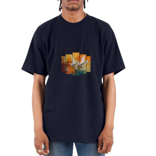 Wings of Peace - Unisex Oversized Heavyweight T-Shirt