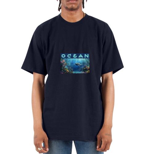 Ocean: Turtle Drift - Unisex Oversized Heavyweight T-Shirt