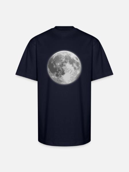 Lune - T-shirt épais oversize Unisexe - marine