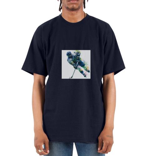 Hockey: Frozen Motion - Unisex Oversized Heavyweight T-Shirt
