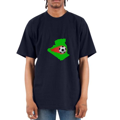 Algerian Football Fire - Unisex Oversized Heavyweight T-Shirt