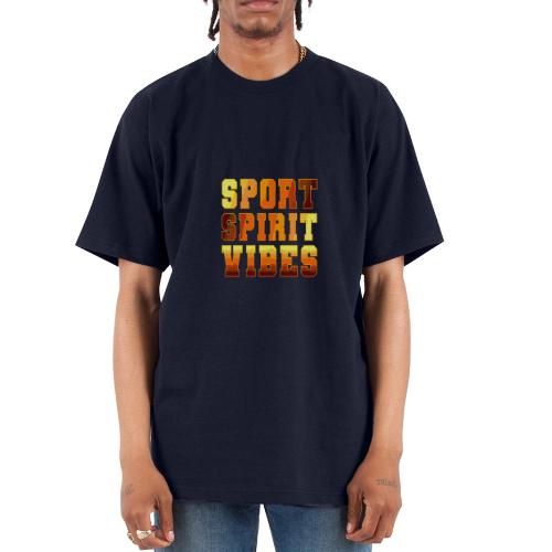 Sport Spirit Vibes Gradient - Unisex Oversized Heavyweight T-Shirt