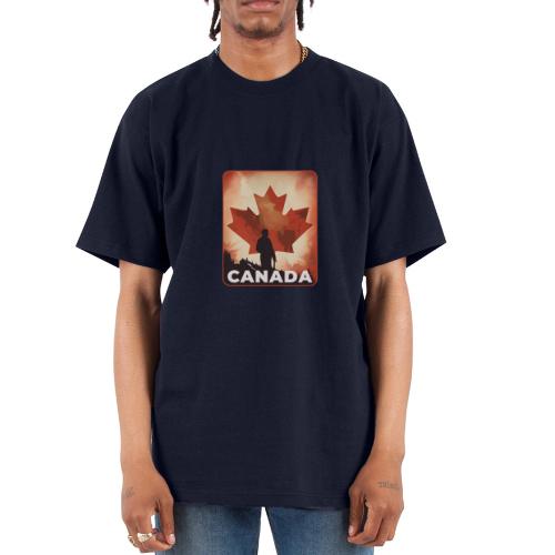 Canada Stands Tall - Unisex Oversized Heavyweight T-Shirt