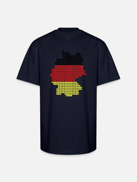 germany - Unisex Oversized Heavyweight T-Shirt - navy